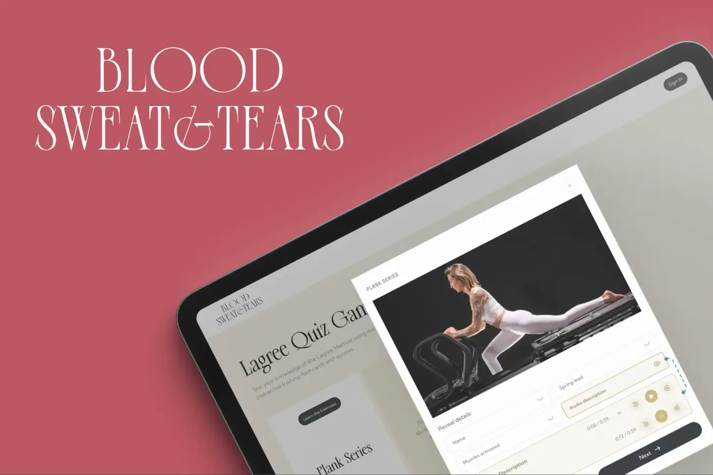 Blood, Sweat & Tears — AI app case study